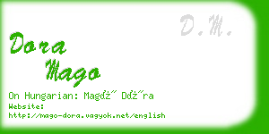 dora mago business card